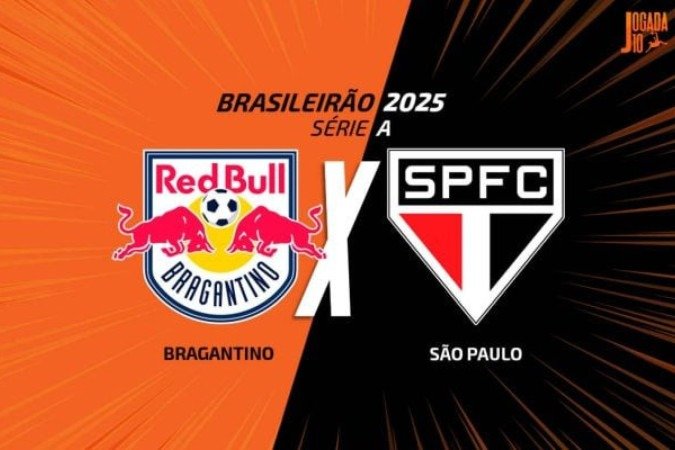 RB Bragantino e São Paulo fazem duelo de opostos no Brasileirão -  (crédito: Foto: Arte/Jogada10)
