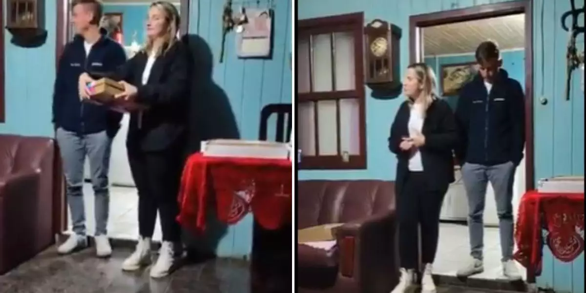 Nas imagens, é possível ver os parentes atônitos. Alguns, inclusive, confirmam que já sabiam da vida dupla do agricultor, que teria até um filho fora do casamento - (crédito: Reprodução) Nas imagens, é possível ver os parentes atônitos. Alguns, inclusive, confirmam que já sabiam da vida dupla do agricultor, que teria até um filho fora do casamento - (crédito: Reprodução)