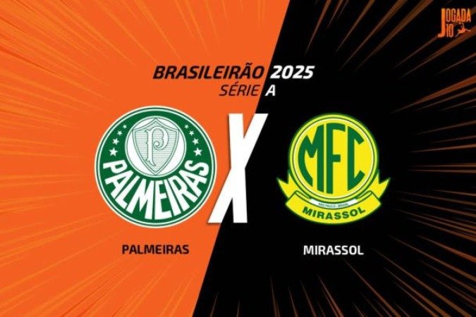 Palmeiras volta ao Brasileirão para encarar o Mirassol, no Allianz Parque - (crédito: Foto: Arte/Jogada10) Palmeiras volta ao Brasileirão para encarar o Mirassol, no Allianz Parque - (crédito: Foto: Arte/Jogada10)