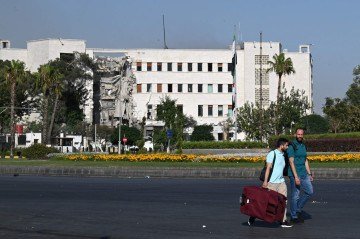 De acordo com as Forças Armadas israelenses, as investidas são uma resposta a embates entre soldados sírios e drusos -  (crédito:  LOUAI BESHARA / AFP)