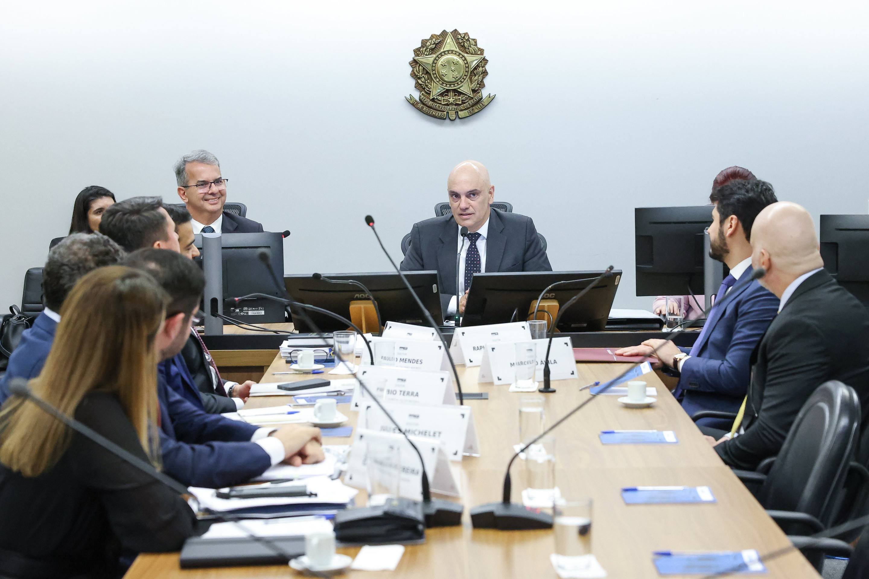No dia anterior, a audiência de conciliação, mediada por Moraes, não resultou em consenso entre as partes -  (crédito: Antonio Augusto/STF)