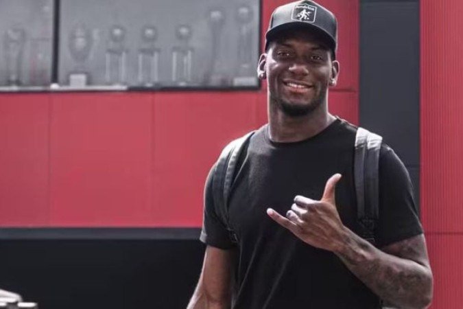 Brayan Medina durante treinamento no Tondela - (crédito: Foto: Divulgação / America de Cali) Brayan Medina durante treinamento no Tondela - (crédito: Foto: Divulgação / America de Cali)