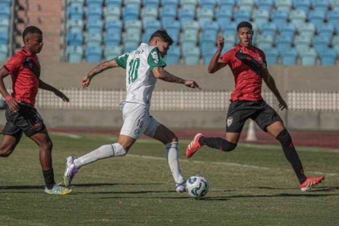 Atlético -GO e Palmeiras mediram forças em Goiânia - (crédito: Foto: Bruno Corsino/Atlético-GO) Atlético -GO e Palmeiras mediram forças em Goiânia - (crédito: Foto: Bruno Corsino/Atlético-GO)