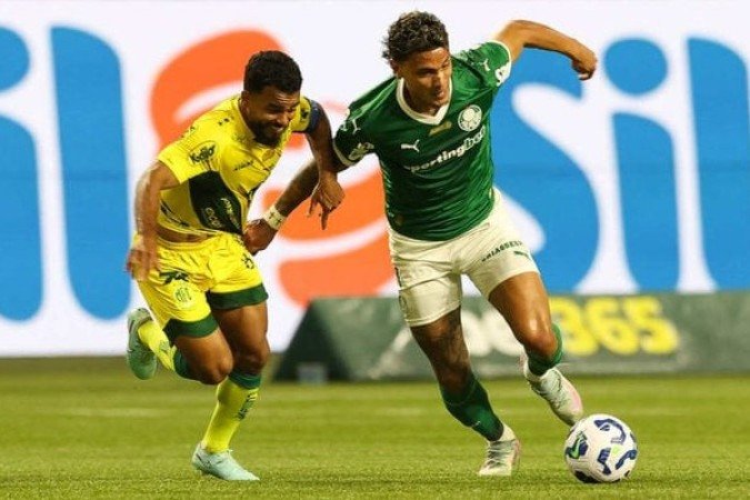 RICHARD RÍOS - Participou do primeiro gol do jogo com passe incrível para Raphael Veiga. Foi um motor no meio-campo palmeirense. NOTA 7,5. Foto: Cesar Greco/Palmeiras