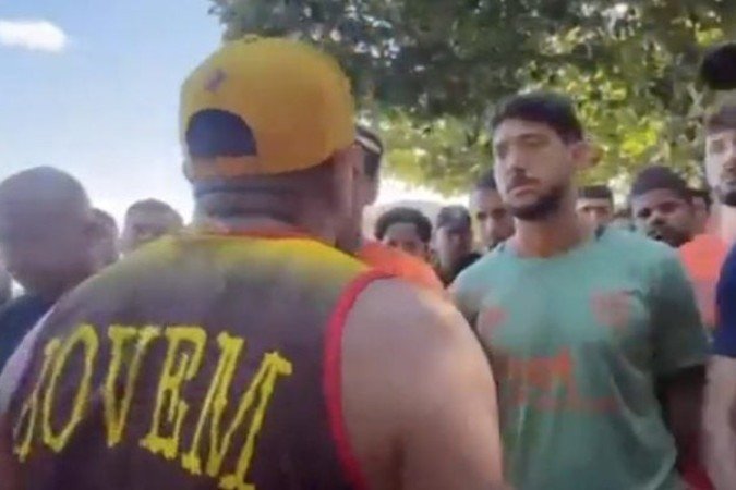 Torcedores do Sport invadem CT nesta quarta-feira -  (crédito: Foto: Reprodução / Redes sociais)