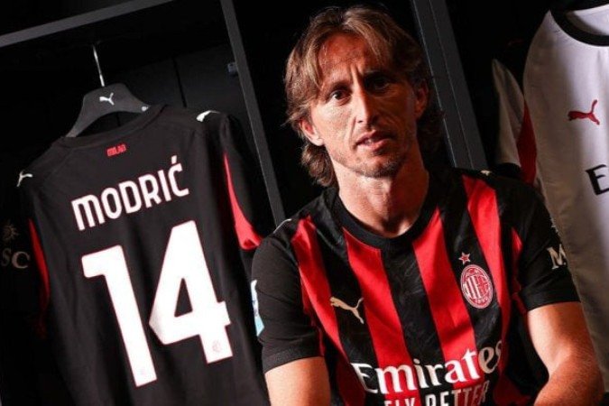 Modric ficou 13 anos no Real Madrid - (crédito: Foto: Divulgação / Milan) Modric ficou 13 anos no Real Madrid - (crédito: Foto: Divulgação / Milan)