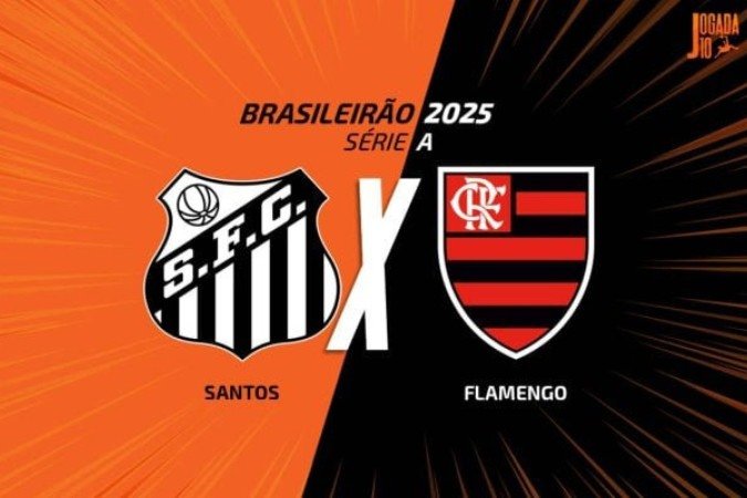 Santos recebe o Flamengo na Vila Belmiro - (crédito: Foto: Arte Jogada10) Santos recebe o Flamengo na Vila Belmiro - (crédito: Foto: Arte Jogada10)