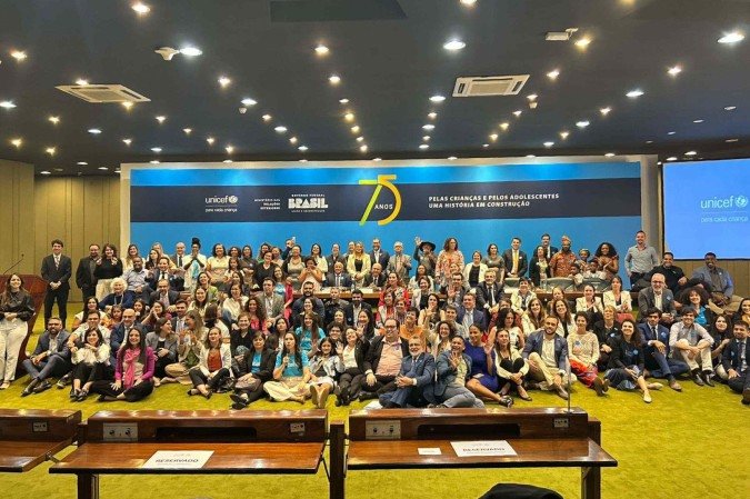 Unicef celebra 75 de atuação no Brasil em evento no Itamaraty - (crédito: Gabriella Braz/CB/DA Press) Unicef celebra 75 de atuação no Brasil em evento no Itamaraty - (crédito: Gabriella Braz/CB/DA Press)