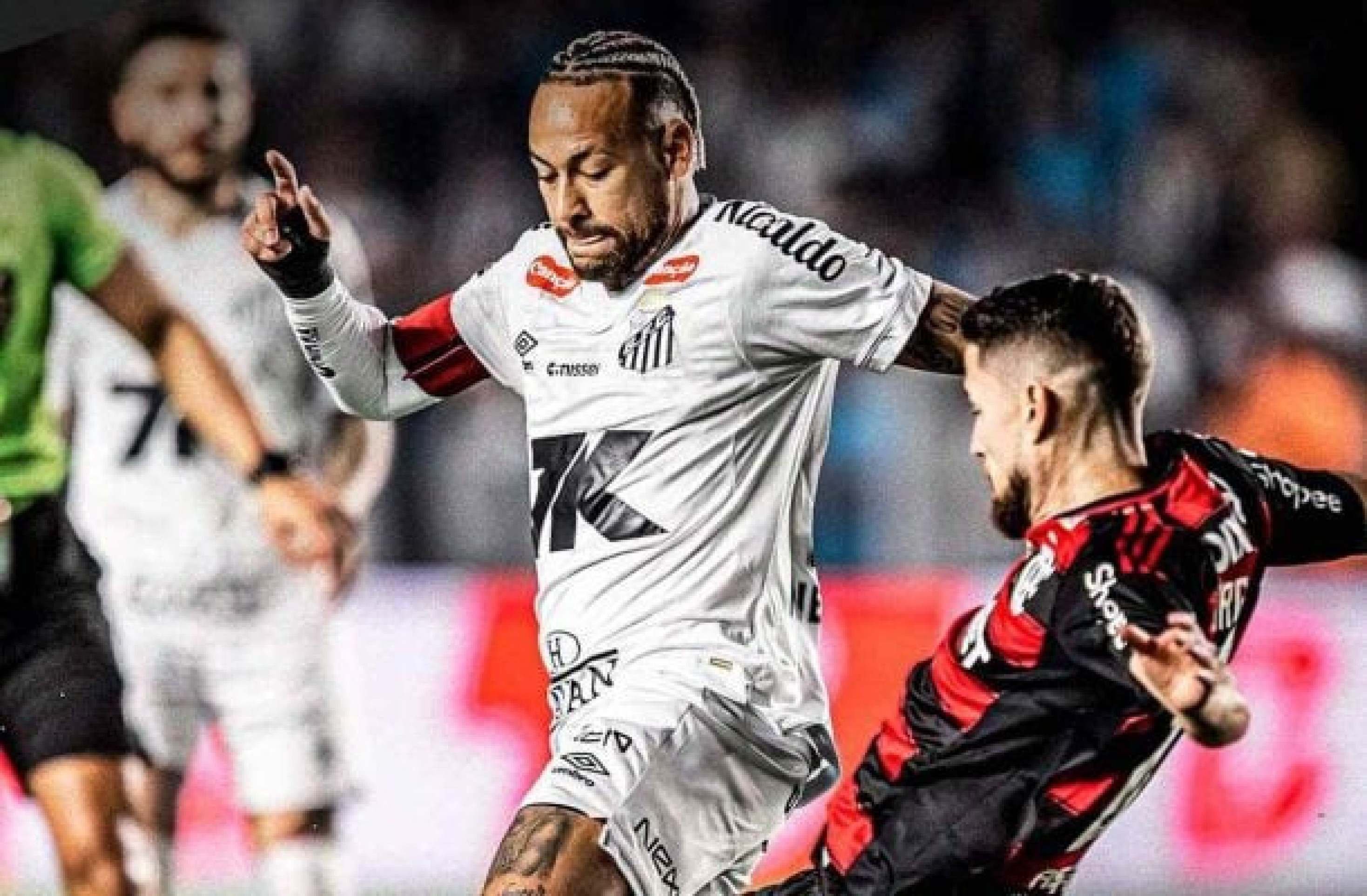 Craque fez o gol da vitória do Peixe sobre o Rubro-Negro -  (crédito: Foto: Divulgação/ Santos)