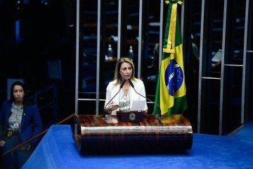 'Coloco meu mandato à disposição para contribuir com soluções institucionais que garantam estabilidade e ajudem nosso setor produtivo a atravessar este momento desafiador', afirmou a senadora. -  (crédito: Carlos Moura/Agência Senado)