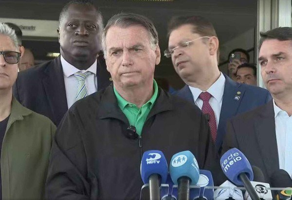 'Vou enfrentar o julgamento, não tem outra alternativa. Mas lamento a peça do Paulo Gonet, que se presta a fazer um documento desse, indo além da PF', comentou ex-presidente, referindo-se ao procurador-geral da República - (crédito: Reprodução/TV Globo)