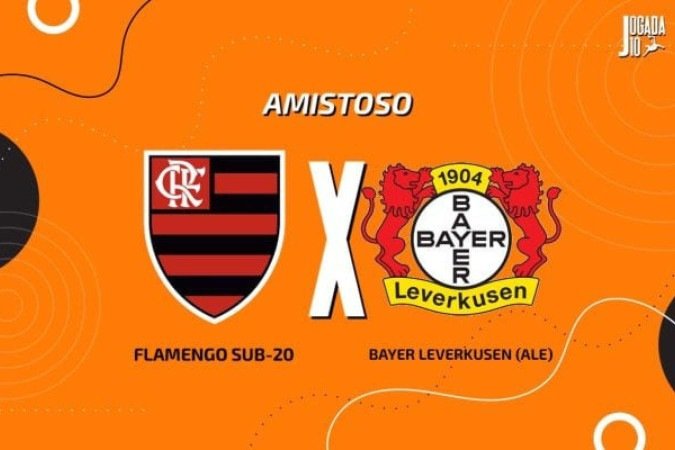 Flamengo sub-20 e Bayer Leverkusen fazem amistoso nesta sexta-feira -  (crédito: Arte: Jogada10)