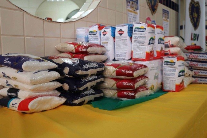 A ação visa arrecadar alimentos não perecíveis  -  (crédito: Reprodução: Legião da Boa Vontade)