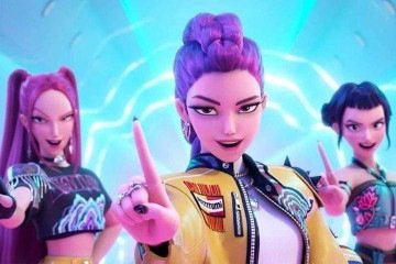 Além de estrelas globais, a integrantes da Huntr/x também são guardiãs secretas que protegem os fãs de ameaças sobrenaturais - (crédito: Netflix) Além de estrelas globais, a integrantes da Huntr/x também são guardiãs secretas que protegem os fãs de ameaças sobrenaturais - (crédito: Netflix)
