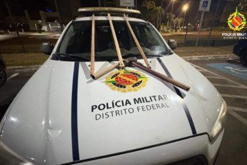 Os homens e itens foram encaminhados para a  5ª DP -  (crédito: Divulgação PMDF)