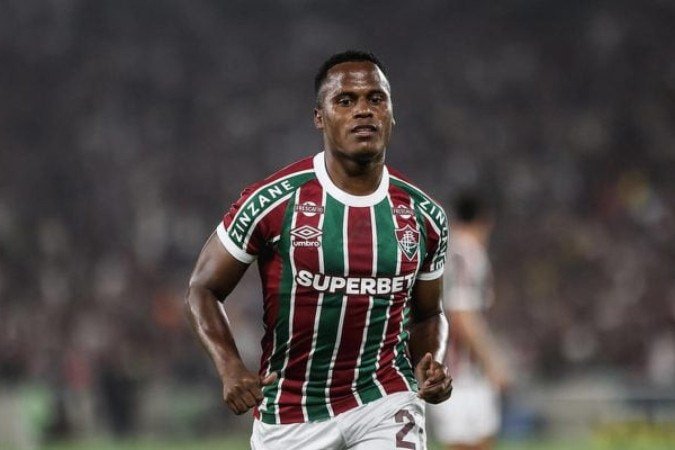 Arias em ação em seu último jogo com a camisa do Fluminense -  (crédito: Foto: Lucas Merçon/Fluminense)