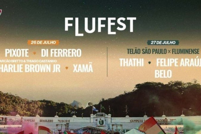 Fluminense realizará a Flu Fest 2025 nos dias 26 e 27 de julho, em Laranjeiras -  (crédito: Foto: Divulgação / Fluminense FC)