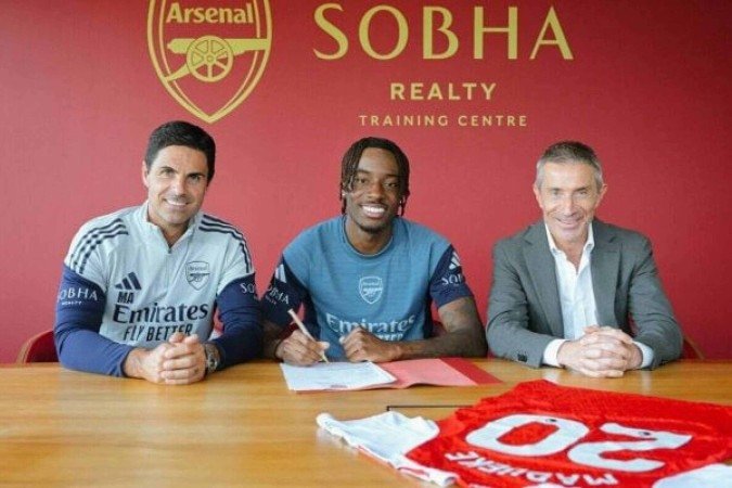 Gunners anunciam contratação de atacante - (crédito: Foto: divulgação Arsenal) Gunners anunciam contratação de atacante - (crédito: Foto: divulgação Arsenal)