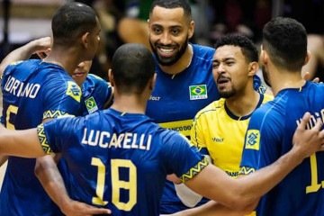A seleção volta à quadra neste domingo, às 2h30 (de Brasília), para enfrentar a Alemanha

 -  (crédito: Reprodução/Instagram/cbvolei)