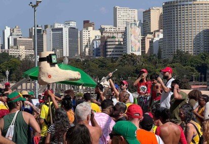 Evento comemorou as restrições impostas pelo Supremo Tribunal Federal a Jair Bolsonaro (PL) -  (crédito: Edésio Ferreira/EM/D.A Press)