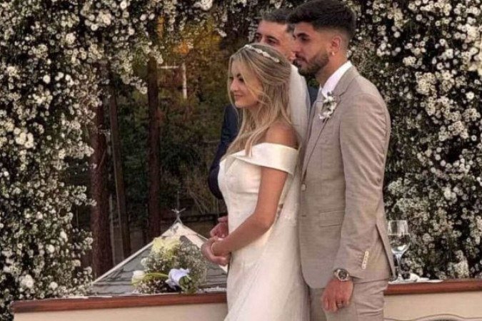 Lucas Beraldo se casou em cerimônia religiosa privada -  (crédito: Foto: Reprodução)