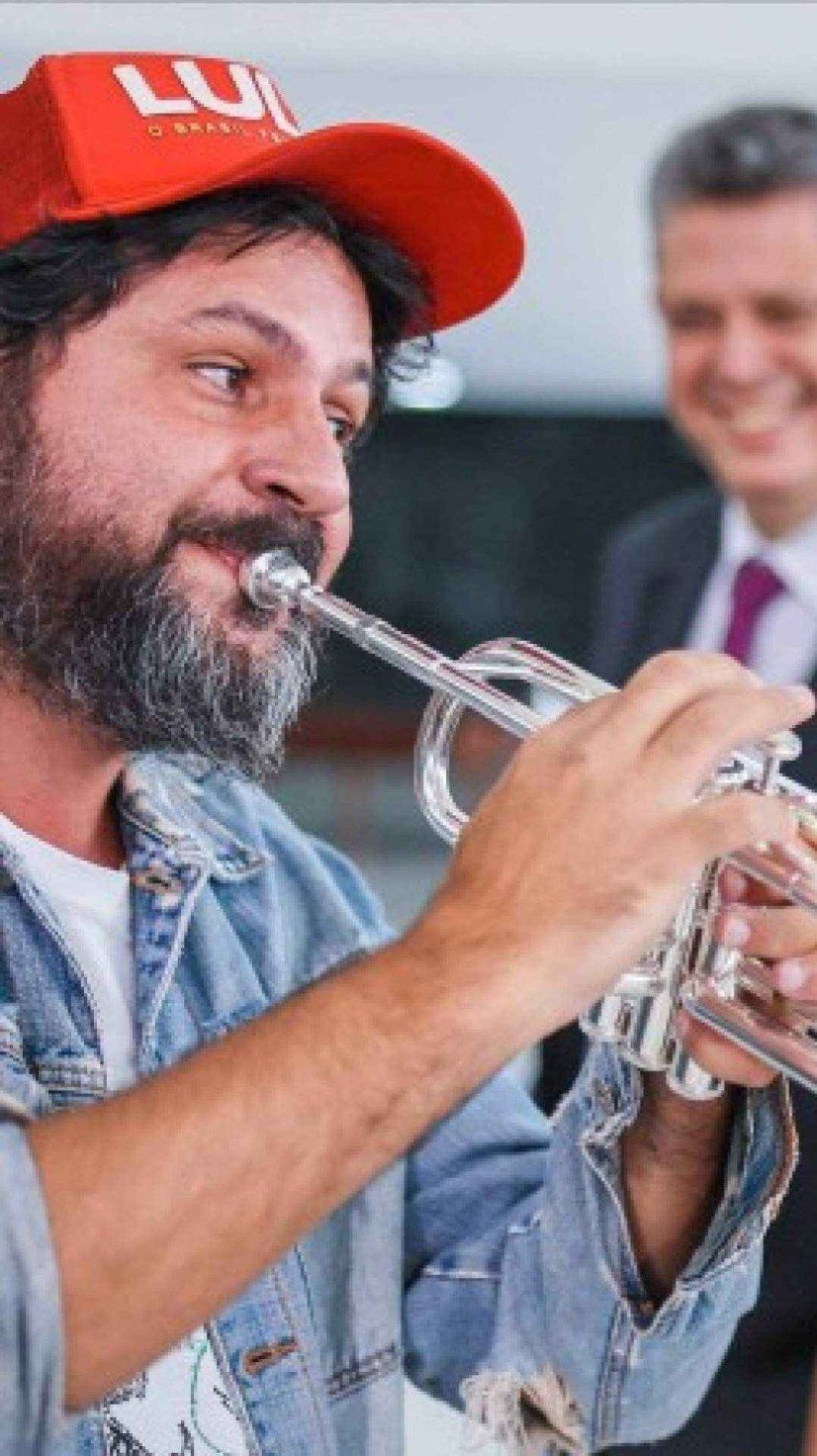 Fabiano Leitão, conhecido como 'Trom Petista' -  (crédito: Ricardo Stuckert/PR)