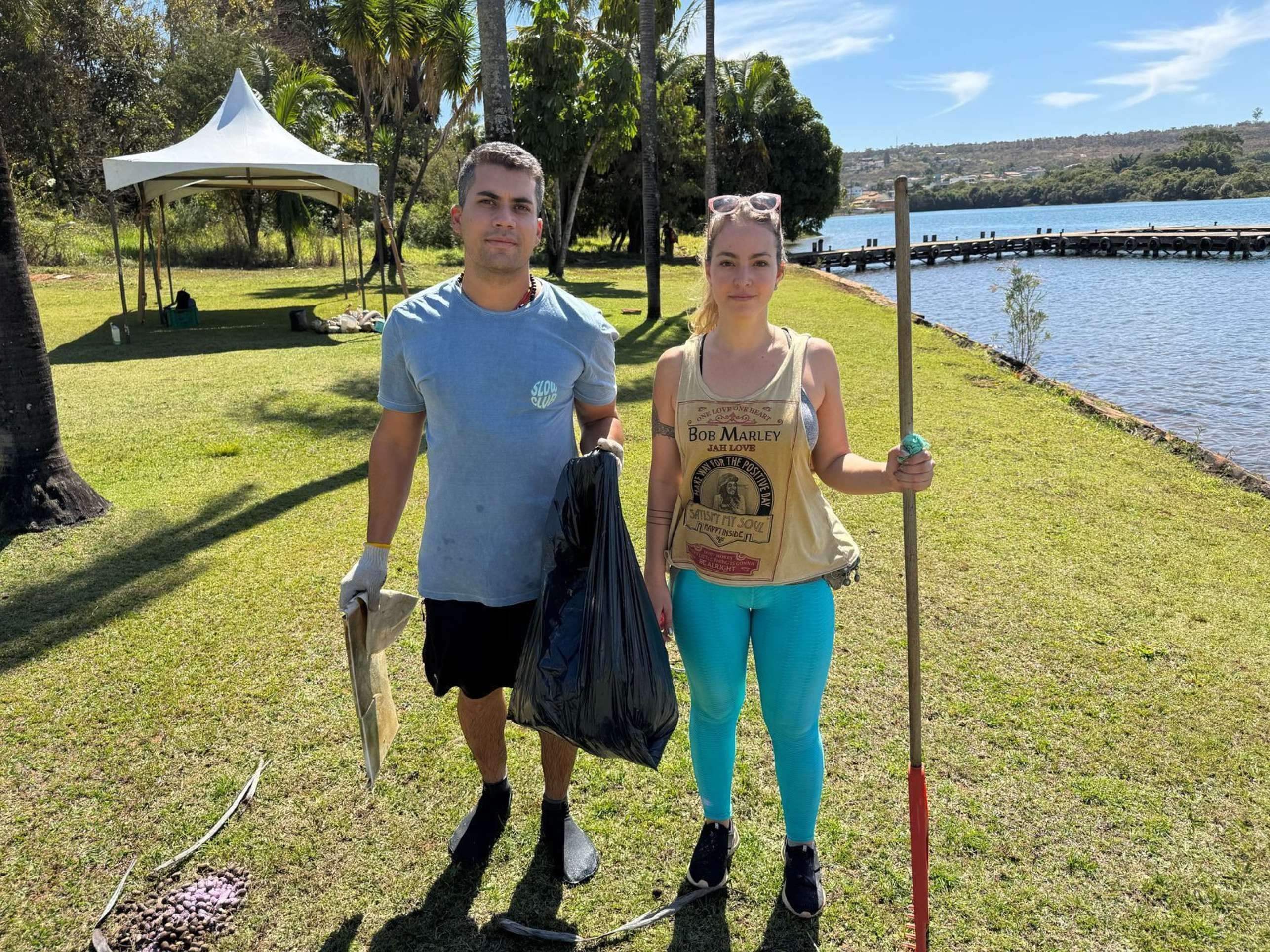 João e a esposa Bruna são grandes defensores do meio ambiente