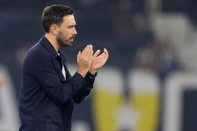 Davide Ancelotti tem três jogos no comando do Botafogo -  (crédito:  Foto: Vitor Silva / BFR)