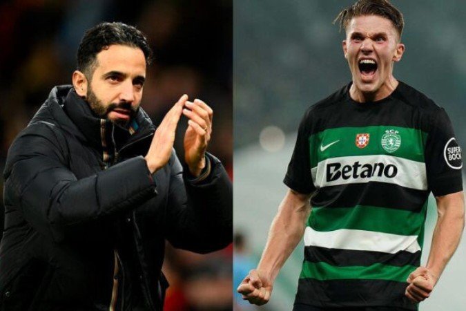 Ruben Amorim pede ao United que contrate Gyokeres. Mas atacante, hoje no Sporting, só tem interesse em jogar no Arsenal - (crédito: Fotos: Gareth Copley/Getty Images e Gualter Fatia/Getty Images) Ruben Amorim pede ao United que contrate Gyokeres. Mas atacante, hoje no Sporting, só tem interesse em jogar no Arsenal - (crédito: Fotos: Gareth Copley/Getty Images e Gualter Fatia/Getty Images)