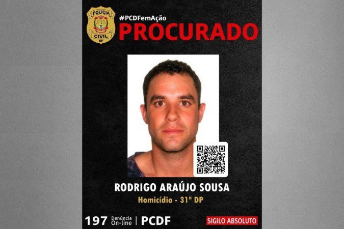 Homem condenado por matar indivíduo de 19 anos é procurado pela PCDF - (crédito: Divulgação/PCDF) Homem condenado por matar indivíduo de 19 anos é procurado pela PCDF - (crédito: Divulgação/PCDF)
