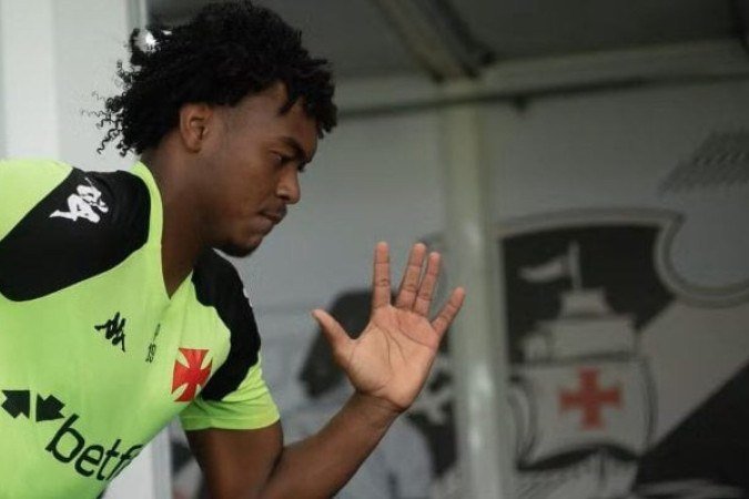 GB durante os treinamento com a camisa do Vasco da Gama - (crédito: Foto: Matheus Lima / CRVG) GB durante os treinamento com a camisa do Vasco da Gama - (crédito: Foto: Matheus Lima / CRVG)