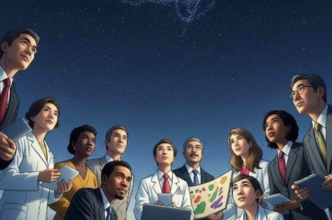 Cientistas propõem um plano global para a Nasa, integrando ciência, política e comunicação para evitar o caos
 -  (crédito: Ilustração feita pelo Gemini One com base na reportagem)