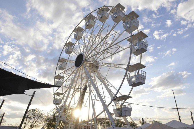 Entre as atrações no Torto, está uma roda-gigante