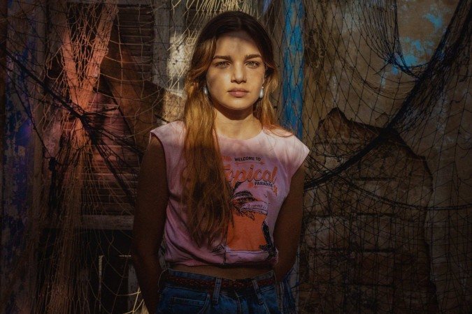  Personagem Janalice retratada por Domithila Cattete na minissérie Pssica. -  (crédito:  Aline Arruda/Netflix)