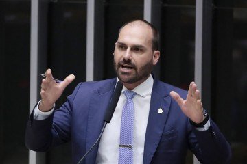 O deputado federal Eduardo Bolsonaro está morando nos Estados Unidos
 -  (crédito: Zeca Ribeiro/Câmara dos Deputados)