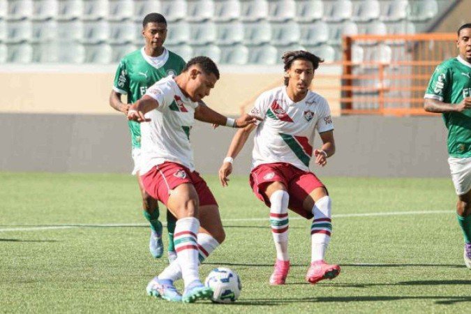 Fluminense perde para o Palmeiras e dá adeus ao Brasileirão Sub-20 -  (crédito: Foto: Leonardo Brasil/Fluminense)
