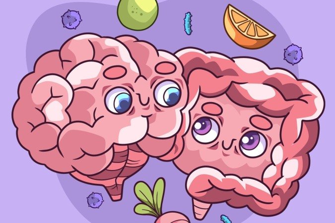 Sistema recém identificado permite que o cérebro responda em tempo real aos sinais dos micróbios que vivem em nosso intestino - (crédito: Freepik) Sistema recém identificado permite que o cérebro responda em tempo real aos sinais dos micróbios que vivem em nosso intestino - (crédito: Freepik)
