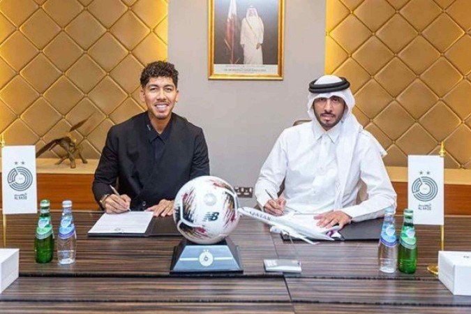 Roberto Firmino assinou contrato por duas temporadas, até 2027, com o Al Sadd - (crédito: Foto: Divulgação) Roberto Firmino assinou contrato por duas temporadas, até 2027, com o Al Sadd - (crédito: Foto: Divulgação)