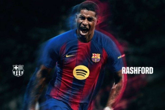 Barcelona anuncia contratação de Rashford -  (crédito: Foto: Divulgação/Barcelona)