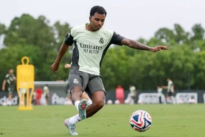 Rodrygo ainda busca reconquistar seu espaço com a camisa do Real Madrid - (crédito: Foto: Antonio Villalba/Real Madrid) Rodrygo ainda busca reconquistar seu espaço com a camisa do Real Madrid - (crédito: Foto: Antonio Villalba/Real Madrid)