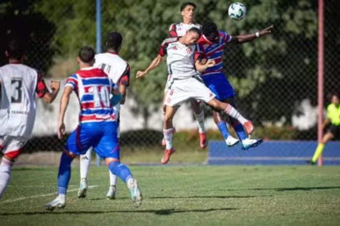 Flamengo venceu o Fortaleza pela última rodada da fase classificatória -  (crédito: Foto: João Moura/Fortaleza EC)