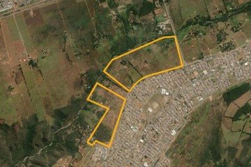 Além dos lotes habitacionais, parte da área será destinada à instalação de equipamentos públicos - (crédito: Google) Além dos lotes habitacionais, parte da área será destinada à instalação de equipamentos públicos - (crédito: Google)