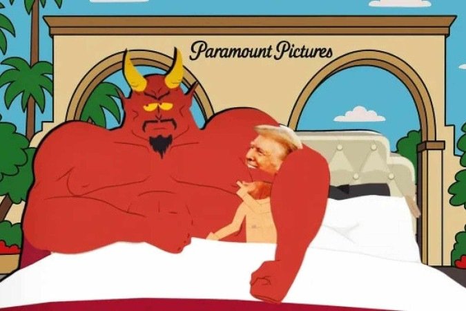 Episódio da animação para adultos 'South Park' satiriza Donald Trump - (crédito: Reprodução/Paramount+) Episódio da animação para adultos 'South Park' satiriza Donald Trump - (crédito: Reprodução/Paramount+)