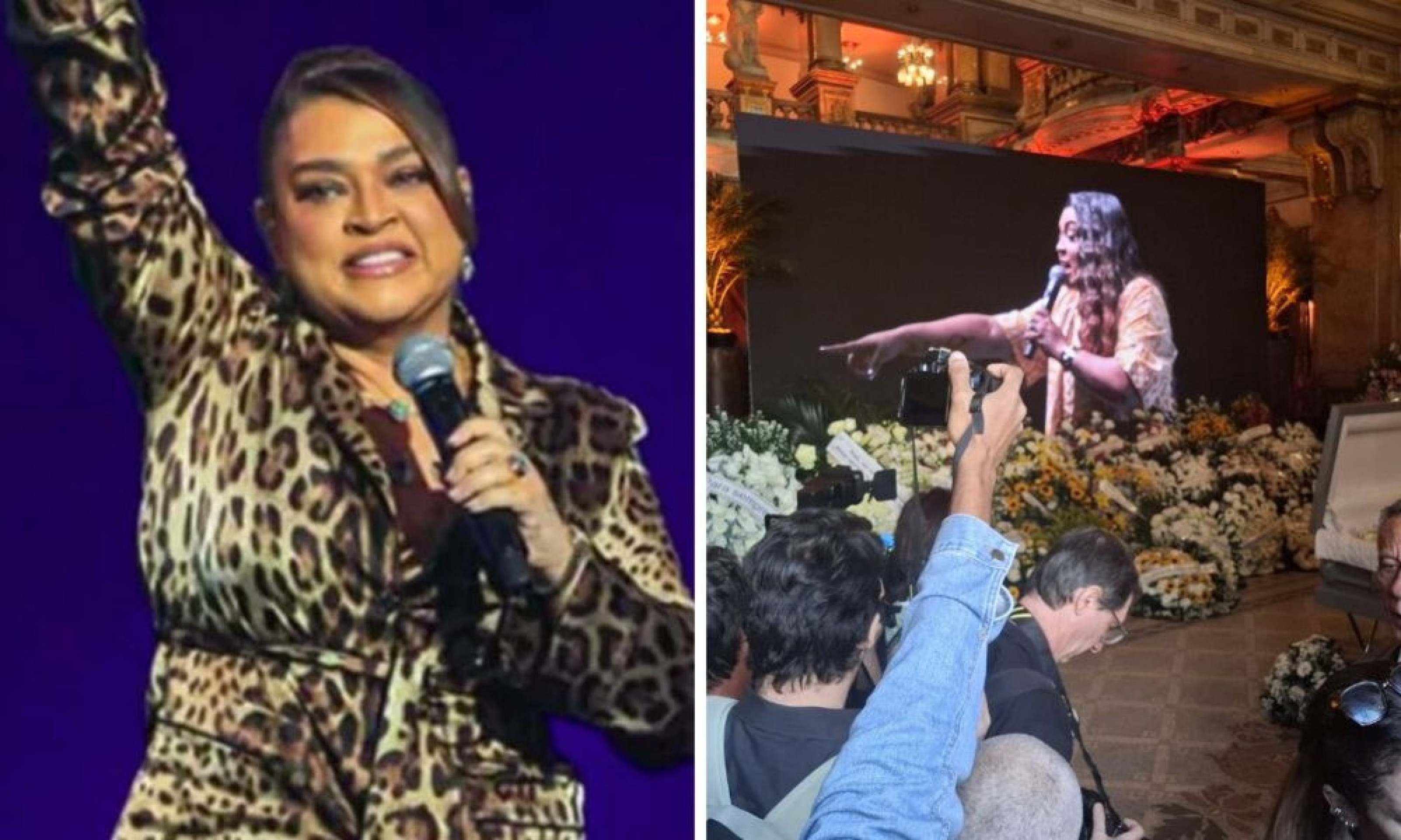 Caixão de Preta Gil é aberto ao público no Theatro Municipal do Rio; veja fotos -  (crédito: Tupi - Pablo Oliveira)