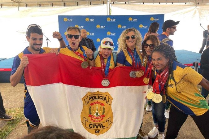Atletas das forças de segurança são homenageados por desempenho nos Jogos Mundiais - (crédito: Davi Cruz/CB) Atletas das forças de segurança são homenageados por desempenho nos Jogos Mundiais - (crédito: Davi Cruz/CB)