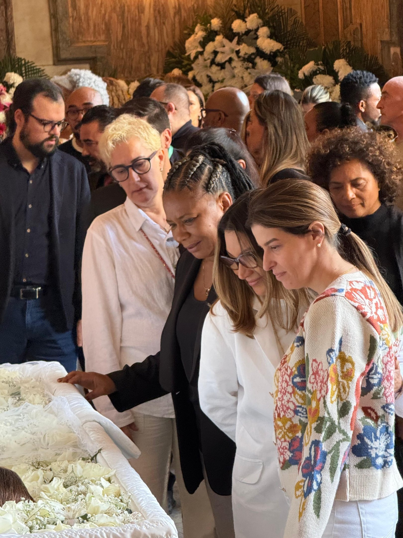 Janja Lula no velório de Preta Gil
