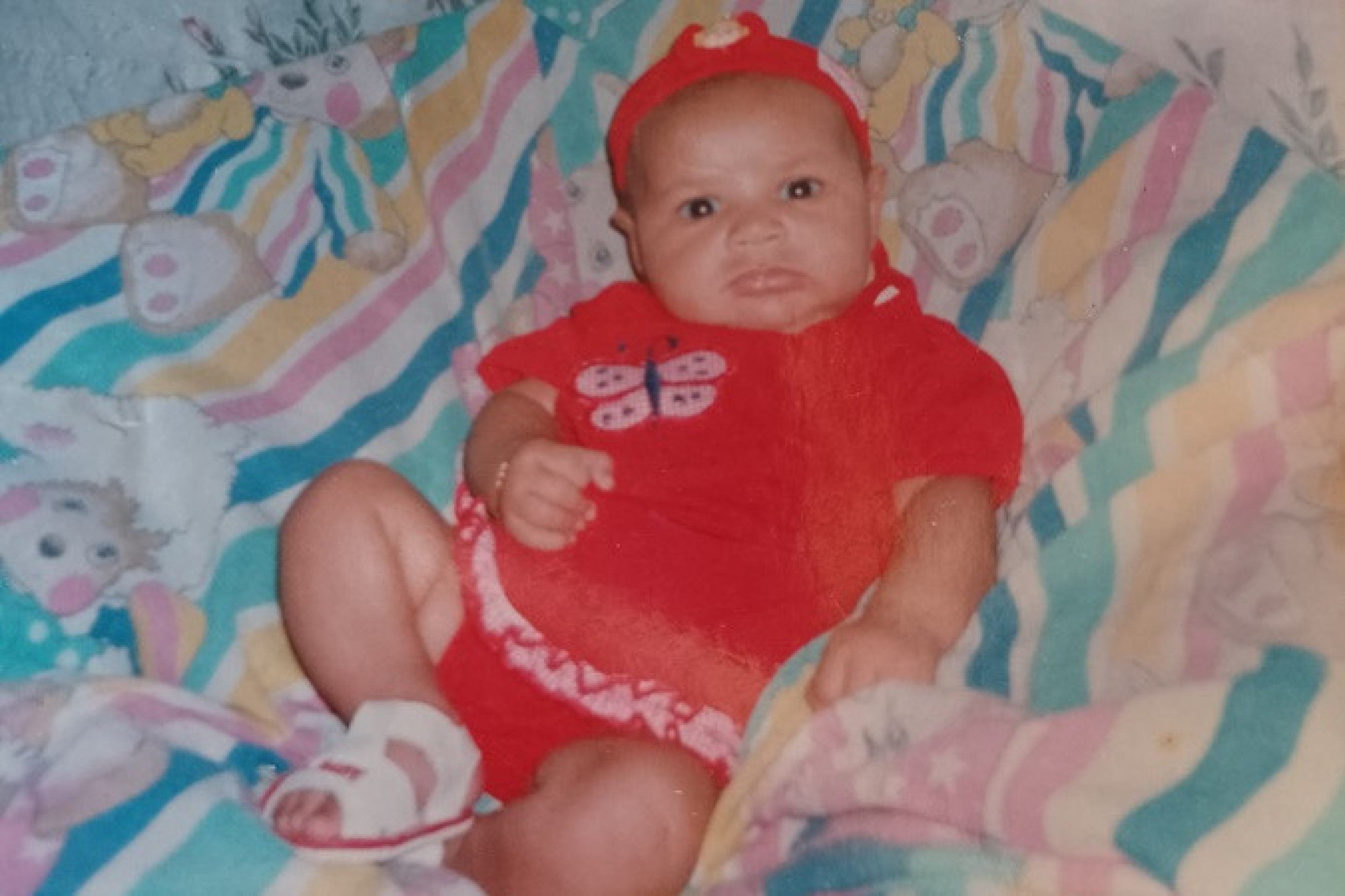 Alice bebê em Nova Olinda, no sertão da Paraíba