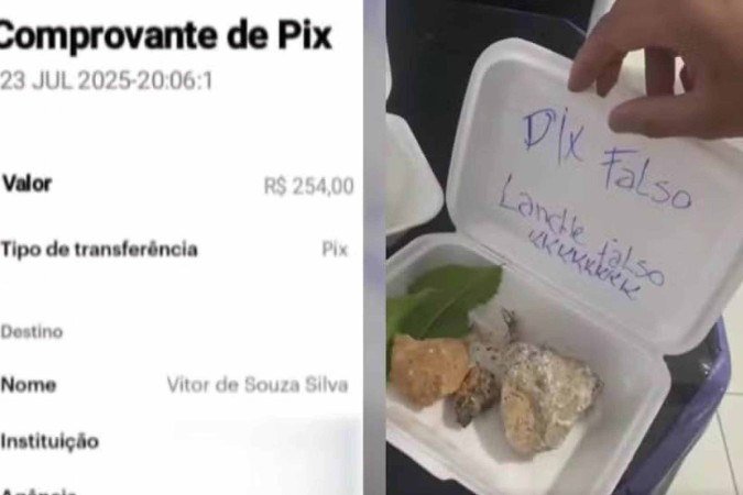 Lanchonete suspeita de golpe e envia pedras no lugar do lanche