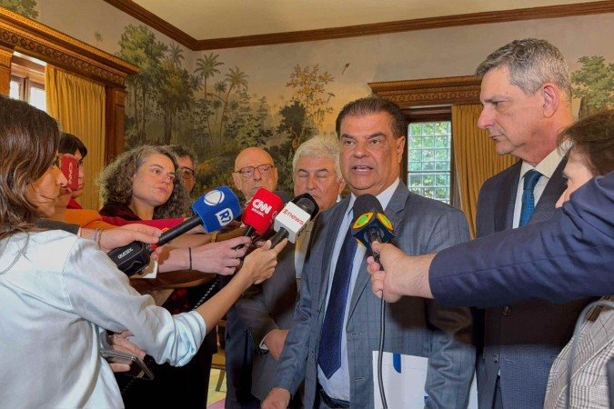 Segundo Trad, missão da comitiva é distensionar a relação entre o Brasil e os EUA e facilitar um cenário no qual os países possam negociar as sanções -  (crédito: Divulgação/Assessoria do senador Nelsinho Trad)