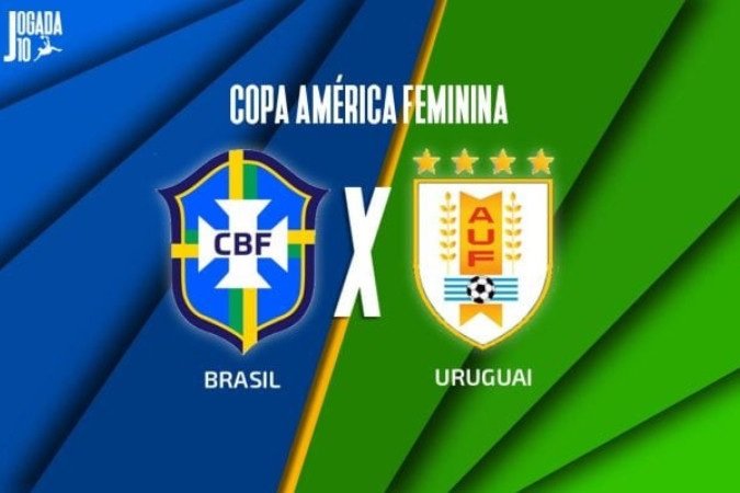 Brasil enfrenta o Uruguai pela semifinal da Copa América Feminina -  (crédito: Arte: Jogada10)